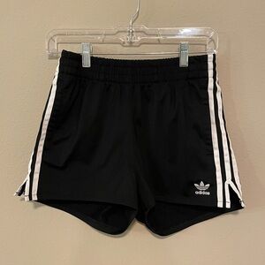 Adidas track shorts in black